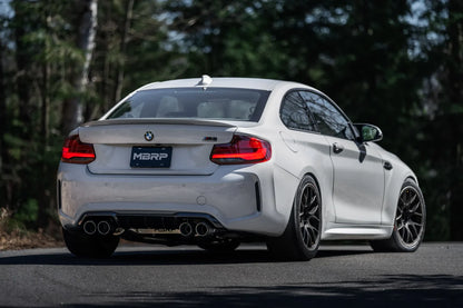MBRP S45023CF 3" ARMOR Pro Resonator-Back Exhaust – Active Profile | 2019–2021 BMW M2 Competition