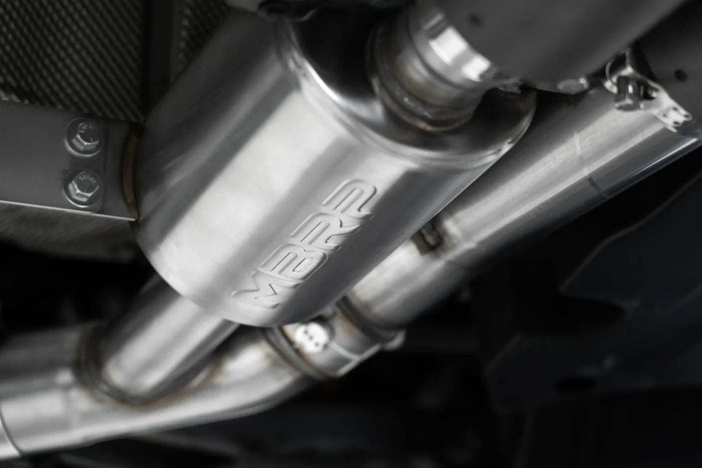 MBRP S45023CF 3" ARMOR Pro Resonator-Back Exhaust – Active Profile | 2019–2021 BMW M2 Competition