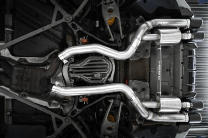 MBRP S45023CF 3" ARMOR Pro Resonator-Back Exhaust – Active Profile | 2019–2021 BMW M2 Competition