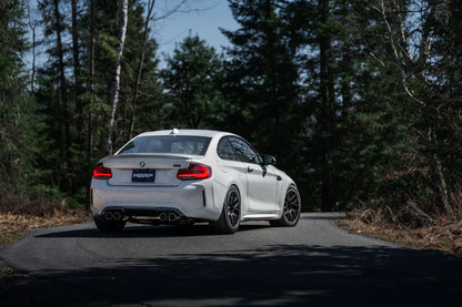 MBRP S45023CF 3" ARMOR Pro Resonator-Back Exhaust – Active Profile | 2019–2021 BMW M2 Competition