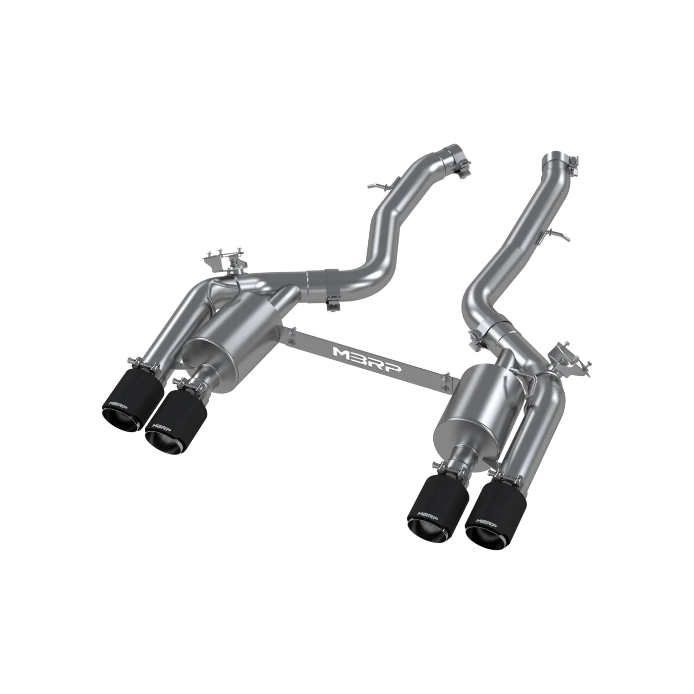 MBRP S45023CF 3" ARMOR Pro Resonator-Back Exhaust – Active Profile | 2019–2021 BMW M2 Competition