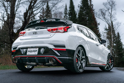 MBRP 3" Cat-Back, Dual Rear Exit Exhaust 2019+ Hyundai Veloster N, T304 Stainless Steel, Carbon Fiber tips MBRP