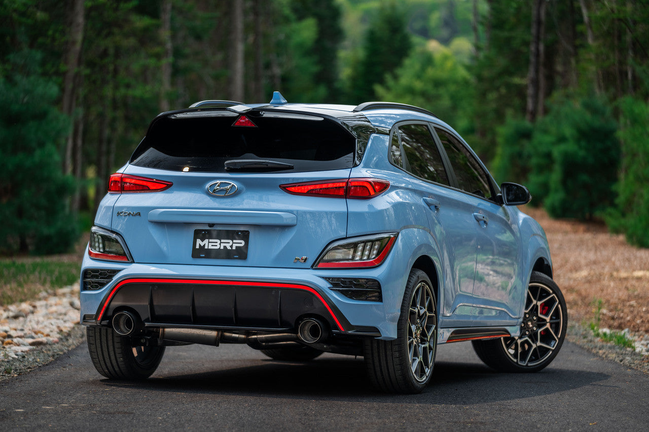 MBRP 3" Cat-Back, 2022-2023 Hyundai Kona N 2.0L Turbo, Dual Rear w/ Carbon Fiber Tips, T304 Stainless Steel MBRP