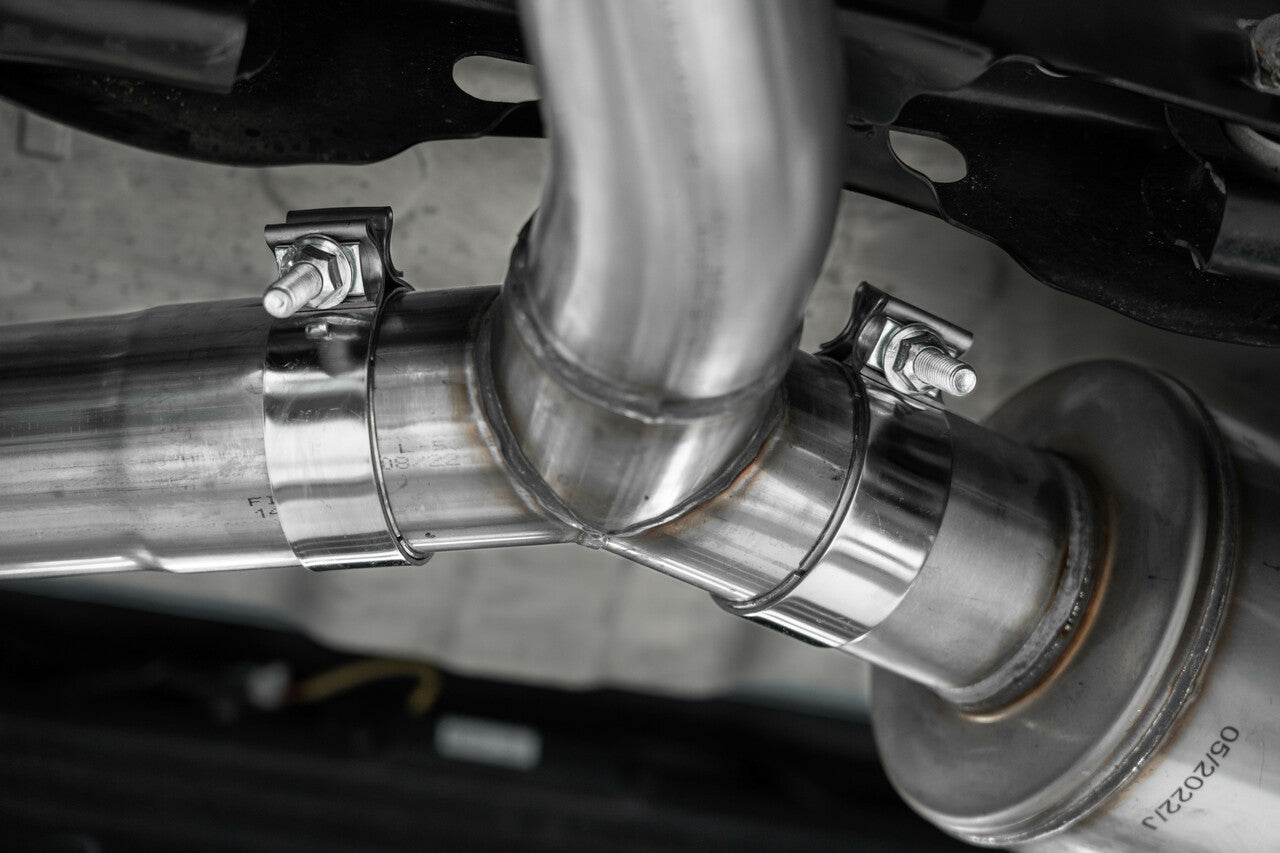 MBRP 3" Cat-Back, 2022-2023 Hyundai Kona N 2.0L Turbo, Dual Rear w/ Carbon Fiber Tips, T304 Stainless Steel MBRP