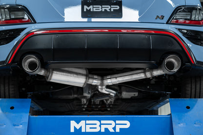 MBRP 3" Cat-Back, 2022-2023 Hyundai Kona N 2.0L Turbo, Dual Rear w/ Carbon Fiber Tips, T304 Stainless Steel MBRP
