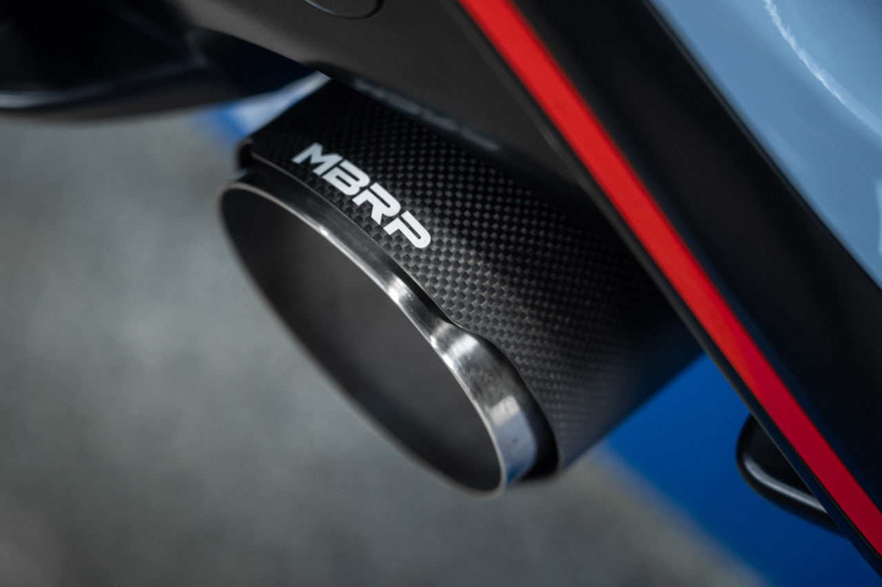 MBRP 3" Cat-Back, 2022-2023 Hyundai Kona N 2.0L Turbo, Dual Rear w/ Carbon Fiber Tips, T304 Stainless Steel MBRP