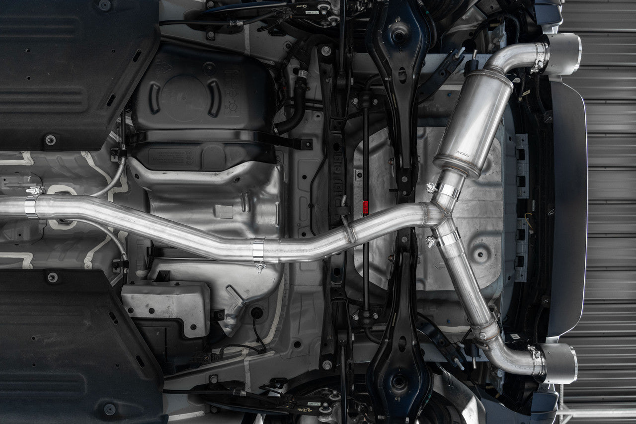 MBRP 3" Cat-Back, 2022-2023 Hyundai Kona N 2.0L Turbo, Dual Rear w/ Carbon Fiber Tips, T304 Stainless Steel MBRP