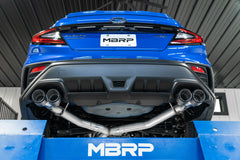 MBRP 2022-2023 Subaru WRX 3-INCH CAT-BACK EXHAUST QUAD REAR EXIT, RACE PROFILE