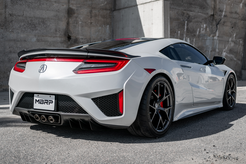 MBRP 2.5" Cat Back, Triple Rear Exit, T304 w/ Carbon Fiber Tips, Acura NSX 2017-2022