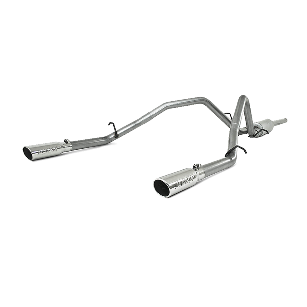 MBRP 2.5" Cat Back, Dual Split Rear, AL, Chevy/GMC 1500 4.8/5.3/6.0L RC/EC/CC (excluding 8' bed) 2009 - 2013