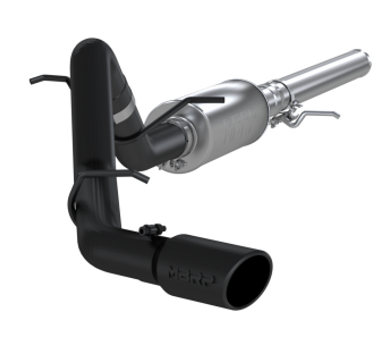 MBRP 3" Cat Back, Single Side Exit, Black Coated, Chevy/GMC 1500 Silverado/ Sierra 4.3L V6, 5.3L V8 2014 - 2019 MBRP