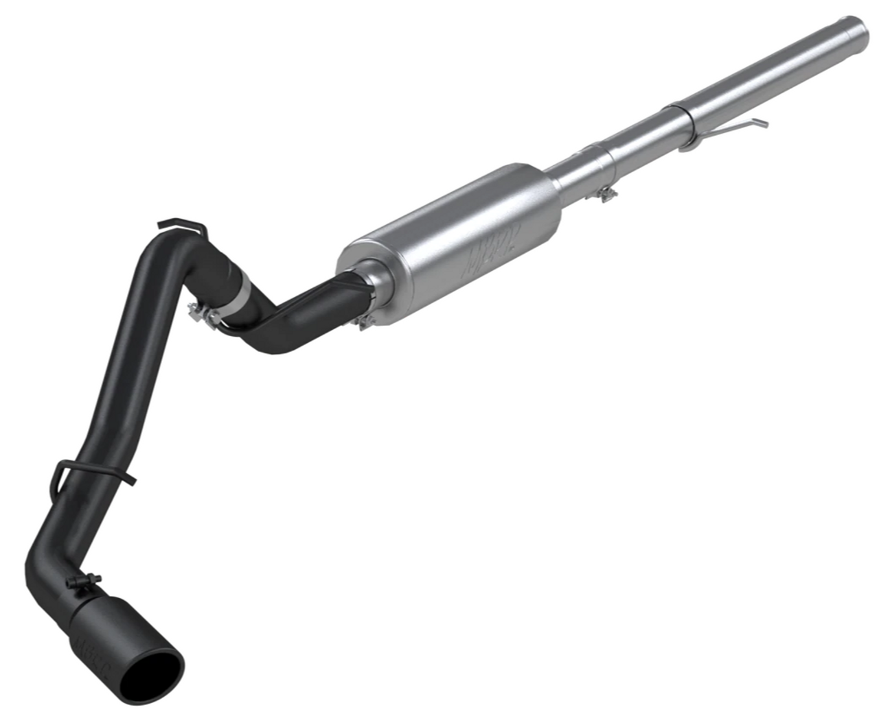 MBRP 3" Cat Back, Single Side Exit, Black Coated, Chevy/GMC 1500 Silverado/ Sierra 4.3L V6, 5.3L V8 2014 - 2019 MBRP