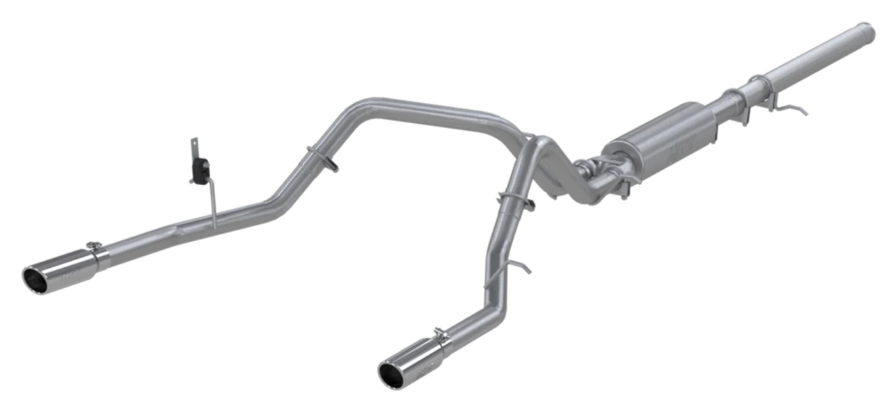 MBRP 3" Cat Back, Dual Split Rear, AL, Chevy/GMC 1500 Silverado/ Sierra 4.3L V6, 5.3L V8 2014 - 2019 MBRP