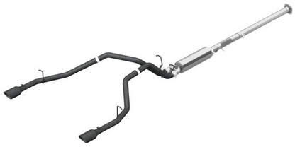 MBRP 2.5" Cat Back, Dual Split Rear, Black Coated, Ram Hemi 1500 5.7L CC/QC 2019 - 2023 MBRP