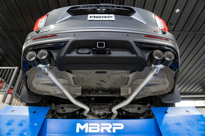 MBRP 20-21 Ford Explorer ST 3.0L EcoBoost Dual Rear Exit Axle Back w/ Quad Carbon Fiber Tips - T304 MBRP