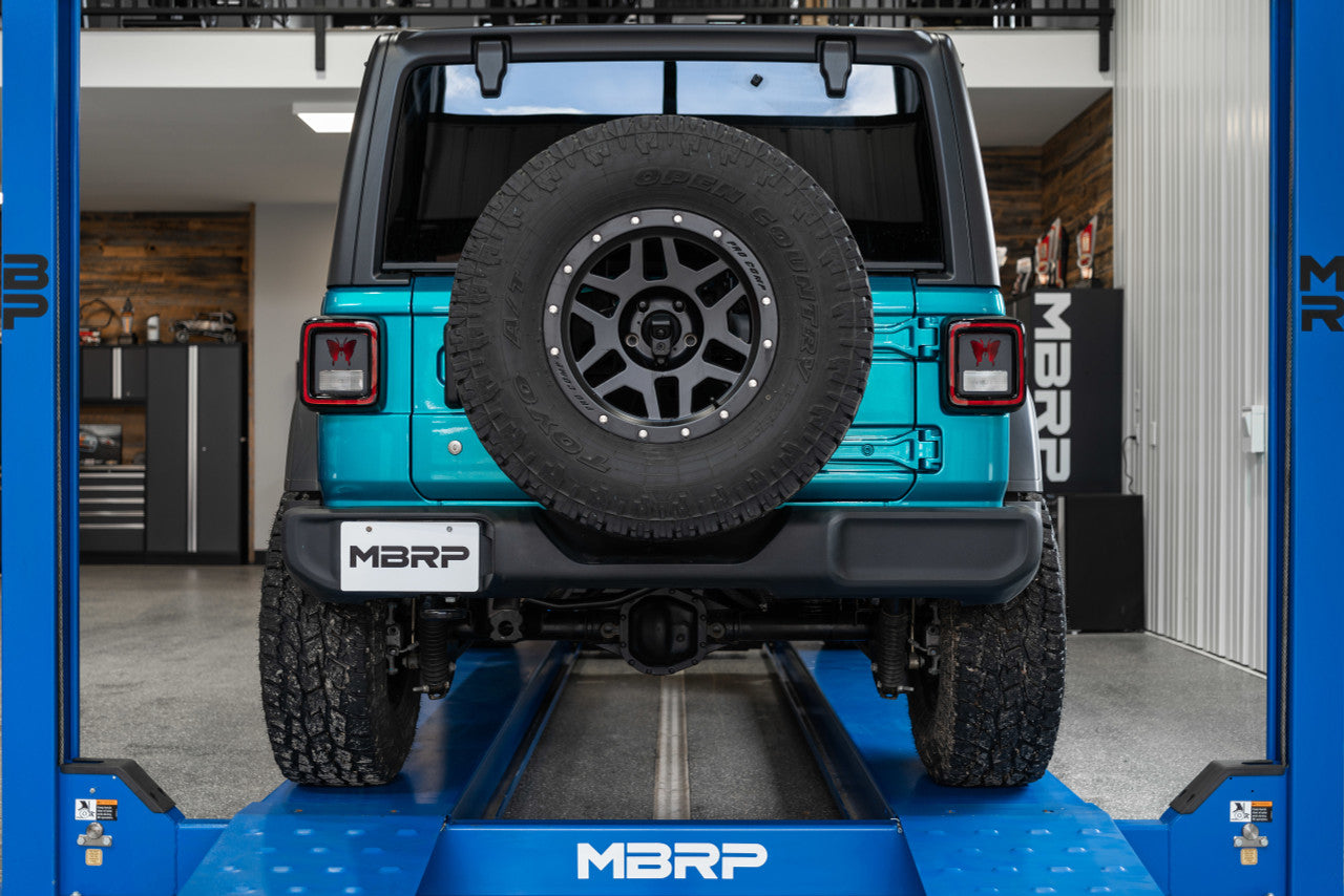 MBRP 2018-2023 Jeep Wrangler/Wrangler Unlimited 2.5-INCH AXLE-BACK EXHAUST