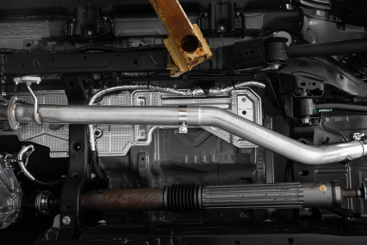 MBRP 2021+ Ford Bronco 2.3L/2.7L EcoBoost 3in Black Aluminized Catback Exhaust S5235BLK MBRP