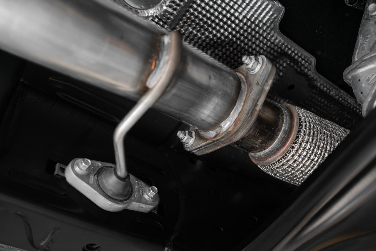 MBRP 2021+ Ford Bronco 2.3L/2.7L EcoBoost 3in Black Aluminized Catback Exhaust S5235BLK MBRP