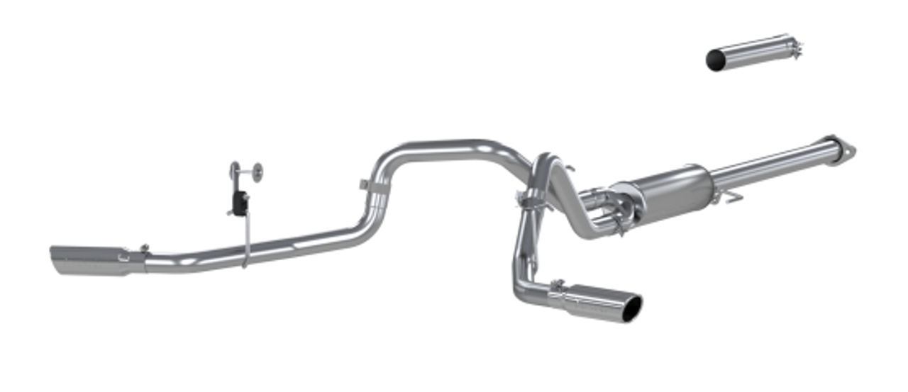 MBRP 2.5" Cat Back, Dual Side Exit, AL, Ford F-150 2.7L/3.5L EcoBoost 2015 - 2020 MBRP