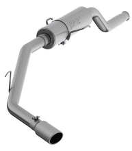 Load image into Gallery viewer, MBRP S5330AL 3-Inch Cat-Back Exhaust for 2000-2006 Toyota Tundra, Street Profile, Aluminized Steel, Single Side Exit with Polished Tip.