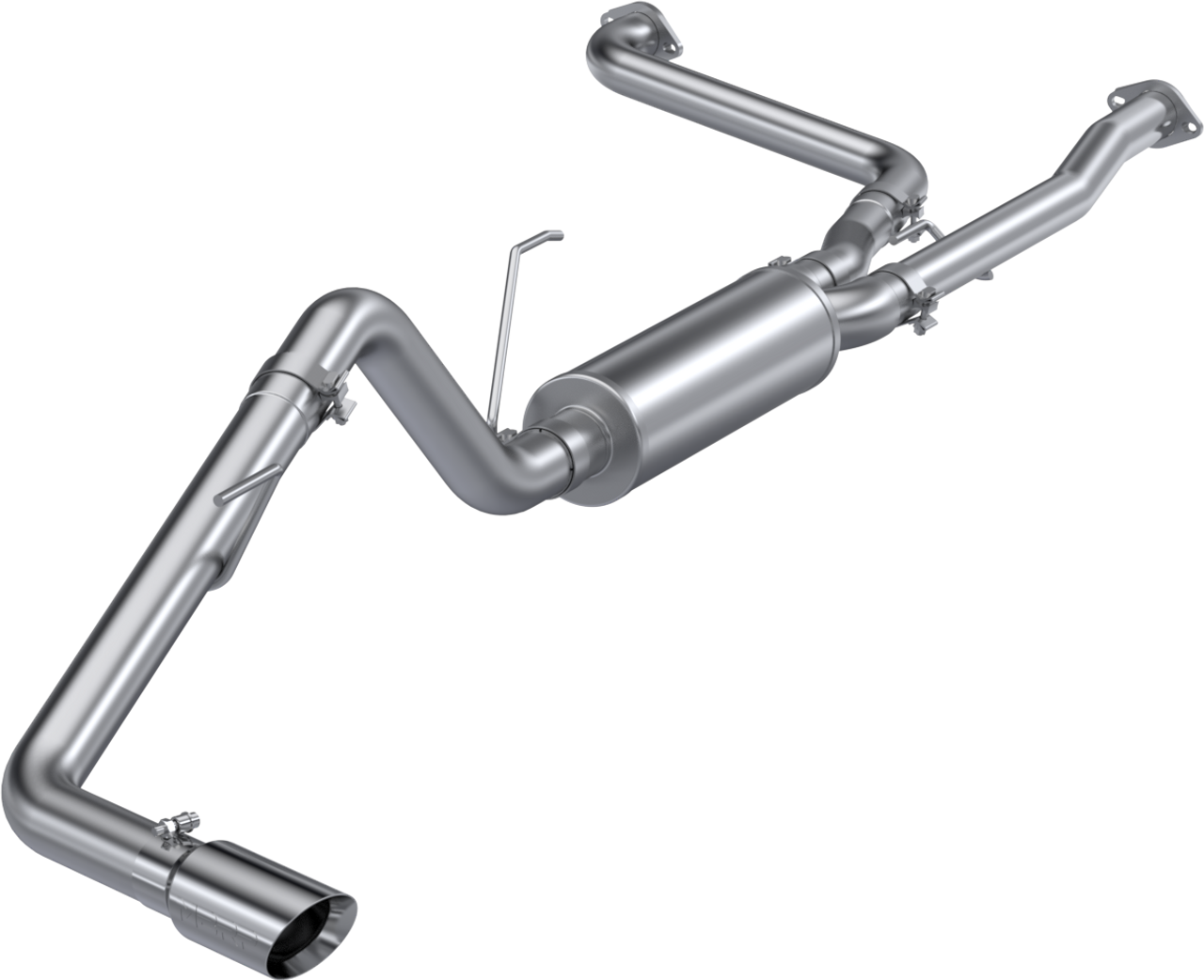 MBRP 2.5" Cat-Back, 3" Single Side Exit, 2022-2023 Nissan Frontier 3.8L, T304 Stainless Steel MBRP