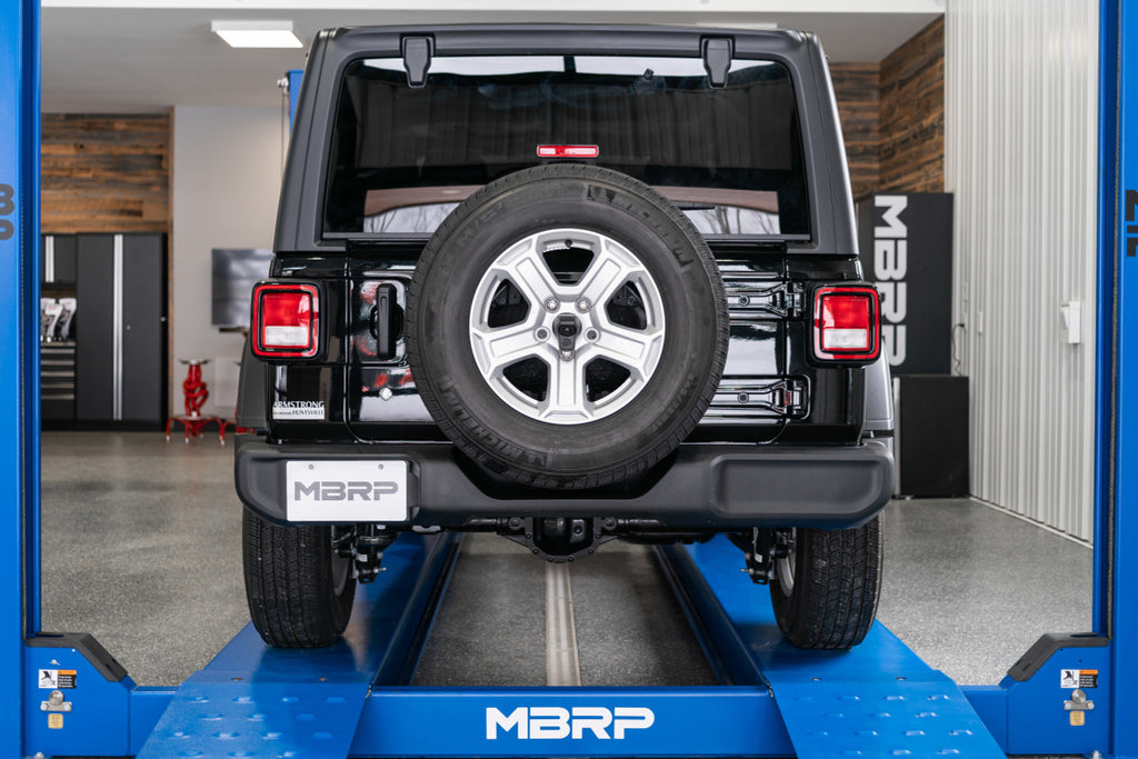 MBRP 2.5" Cat Back, Single Rear Exit, T304 Jeep Wrangler (JL) 2-DR/4-DR 2.0L, 3.6L 2018-2023 MBRP