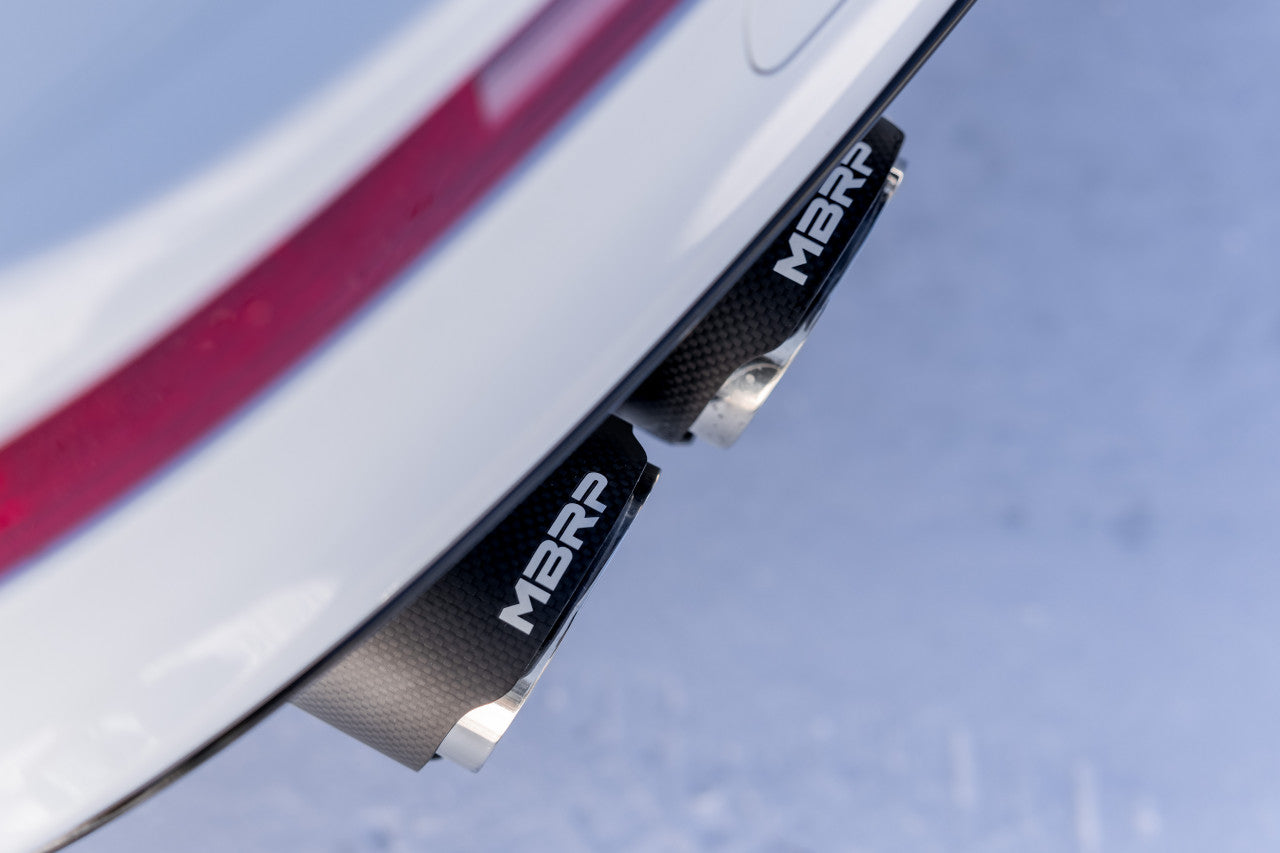 MBRP 2.5" Axle-Back, 2014-2017 Audi SQ5, 3.0T, T304 Stainless Steel, Dual Rear Exit w/ Quad Carbon Fiber Tips MBRP