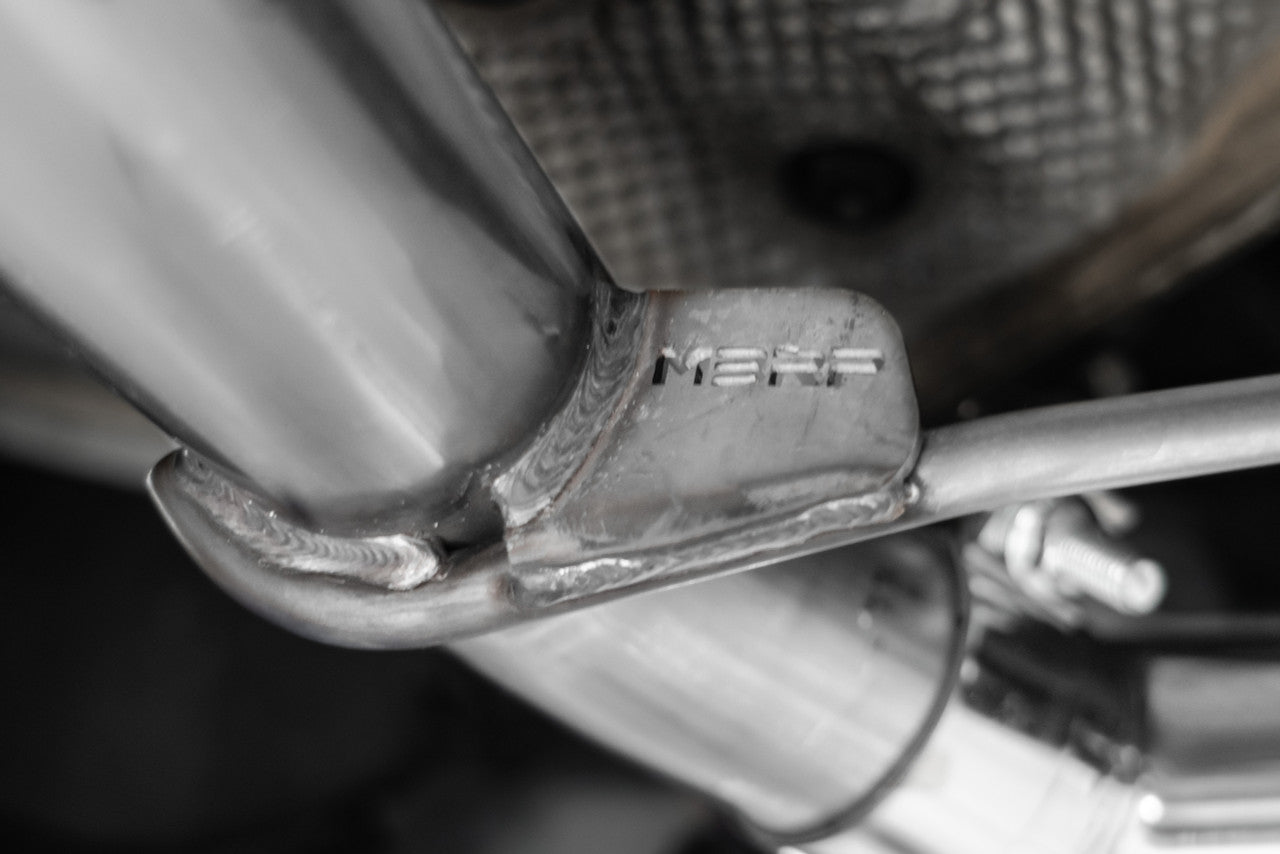 MBRP 2.5" Axle-Back, 2014-2017 Audi SQ5, 3.0T, T304 Stainless Steel, Dual Rear Exit w/ Quad Carbon Fiber Tips MBRP