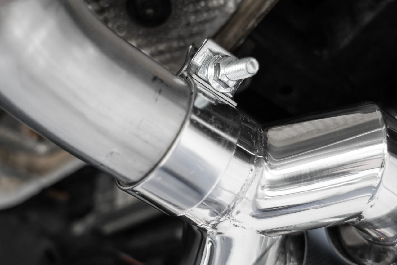 MBRP 2.5" Axle-Back, 2014-2017 Audi SQ5, 3.0T, T304 Stainless Steel, Dual Rear Exit w/ Quad Carbon Fiber Tips MBRP