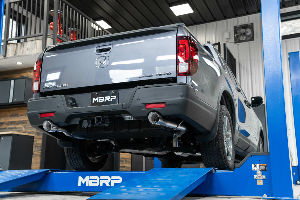 2021-Up Honda Ridgeline, 3.5L MBRP 2.5" Cat-Back, Dual Split Rear Exit, T304