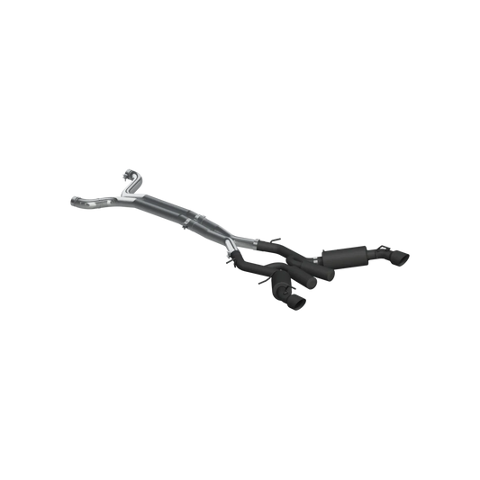 MBRP S7035BLK 3" ARMOR BLK Cat-Back Exhaust – Street Profile | 2016–2024 Camaro SS Manual Coupe