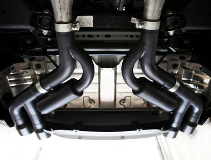 MBRP S7036BLK 3" ARMOR BLK Axle-Back Exhaust – Race Profile | 2016–2024 Camaro SS & ZL1
