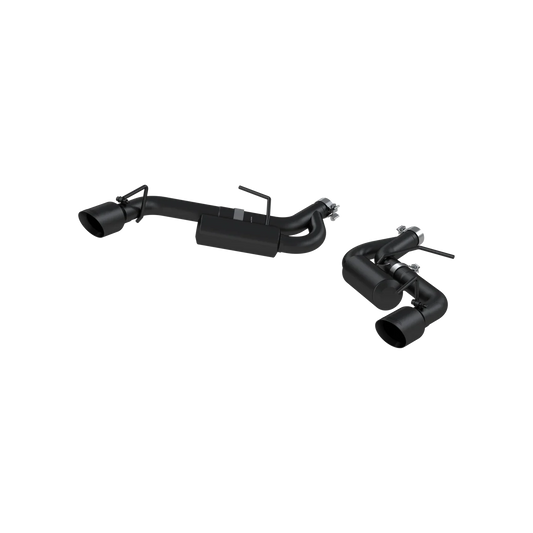 MBRP S7038BLK 2.5" ARMOR BLK Axle-Back Exhaust – Race Profile | 2016–2024 Camaro 2.0T / 3.6L