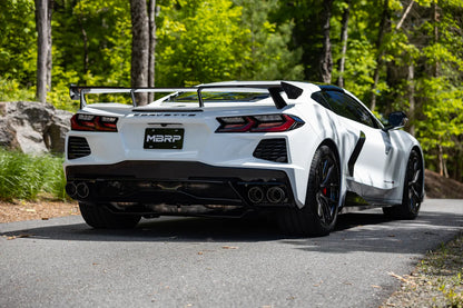 MBRP S70413CF 3" ARMOR Pro Cat-Back Exhaust – Active Profile | 2020–2026 Corvette C8