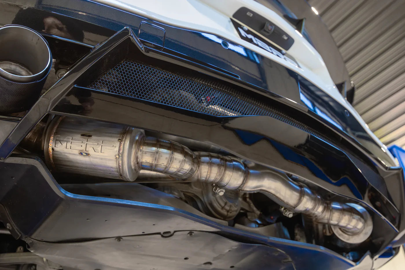 MBRP S70413CF 3" ARMOR Pro Cat-Back Exhaust – Active Profile | 2020–2026 Corvette C8