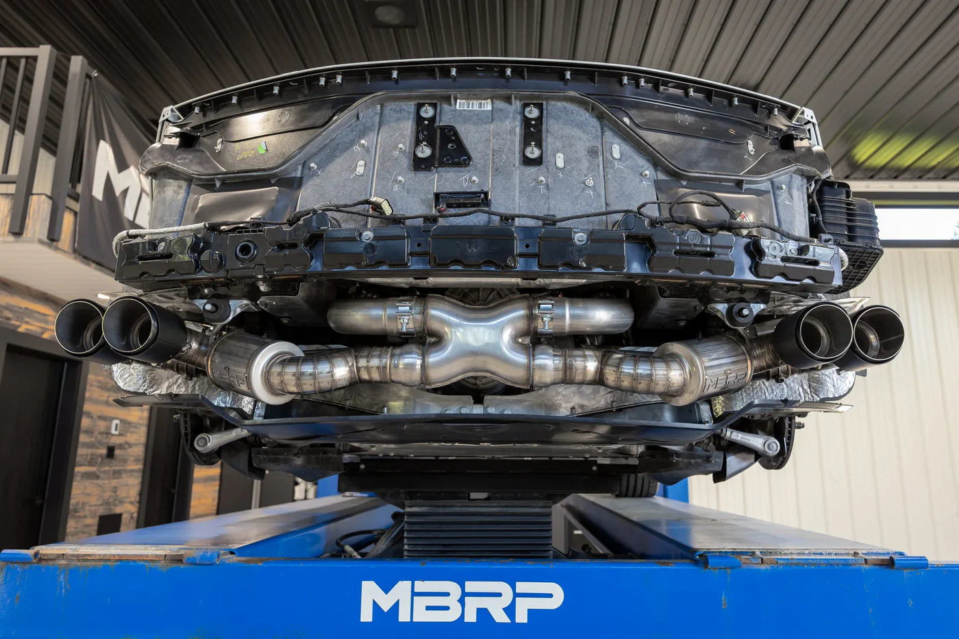 MBRP S70413CF 3" ARMOR Pro Cat-Back Exhaust – Active Profile | 2020–2026 Corvette C8