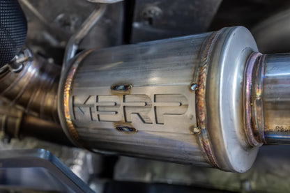 MBRP S70413CF 3" ARMOR Pro Cat-Back Exhaust – Active Profile | 2020–2026 Corvette C8