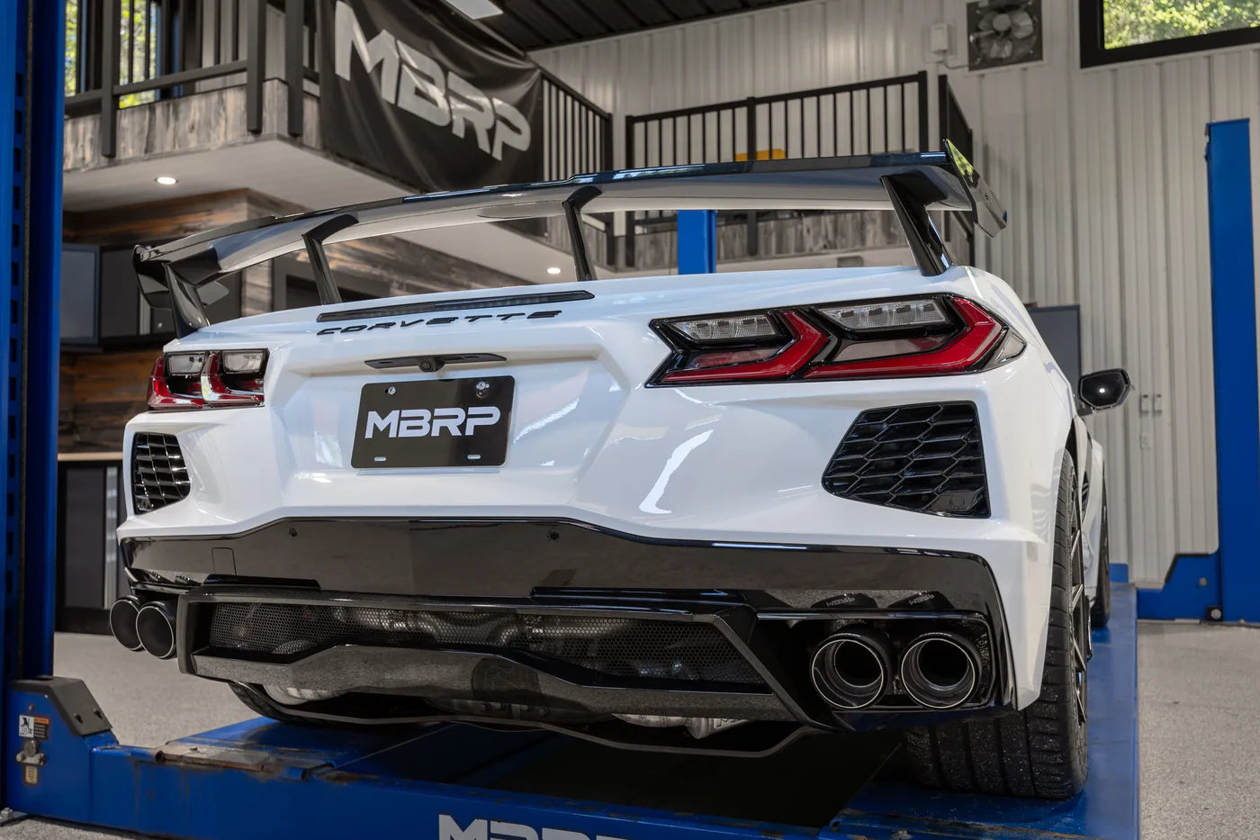 MBRP S70413CF 3" ARMOR Pro Cat-Back Exhaust – Active Profile | 2020–2026 Corvette C8