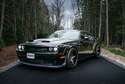 MBRP 3" Dual Cat Back, 2015-2023 Dodge Challenger HEMI 5.7L/6.2L/6.4L, T304 Stainless Steel, w/ Quad Carbon Fiber Tips (street) MBRP