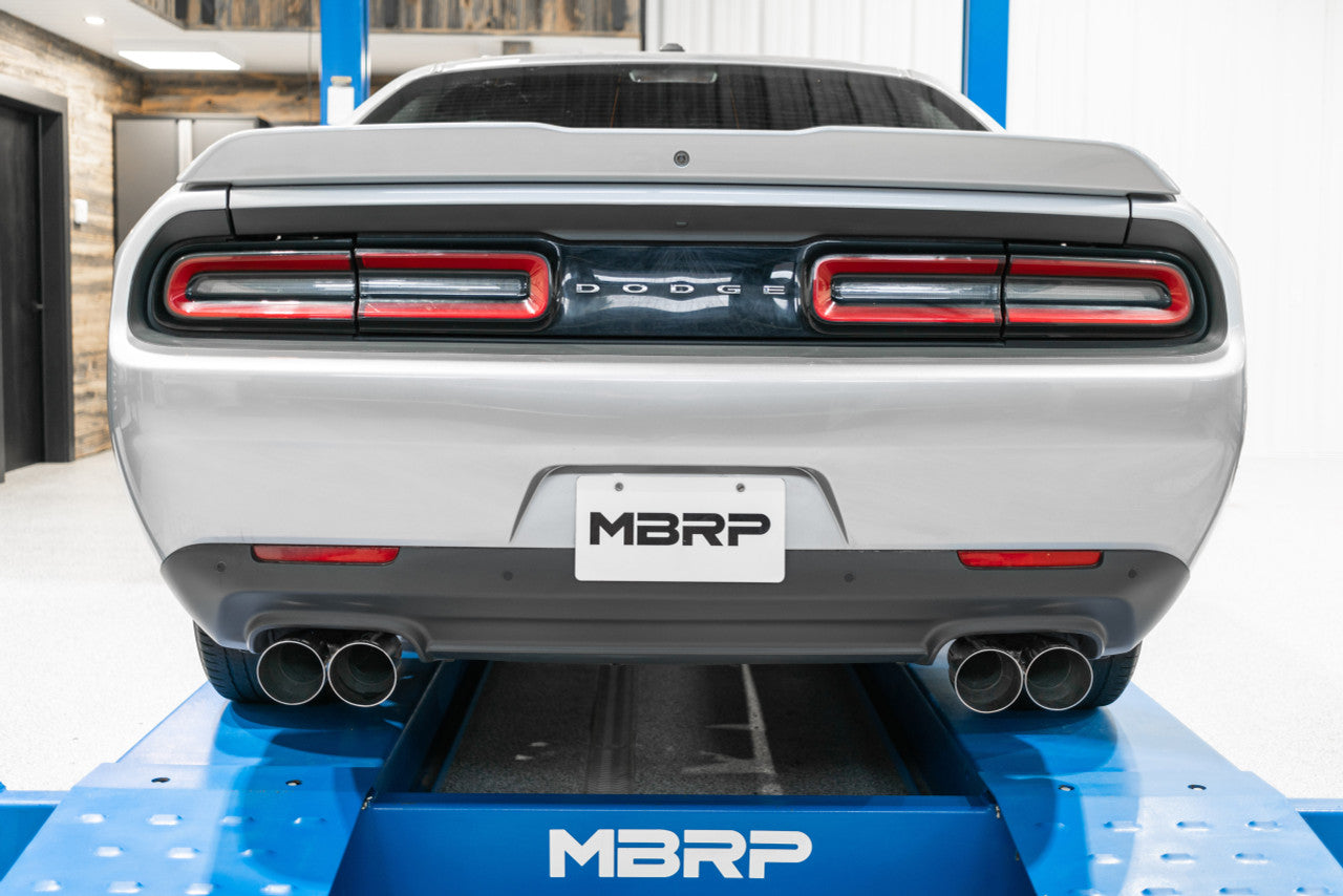 MBRP 2015-2016 Dodge Challenger 3-INCH CAT-BACK EXHAUST QUAD REAR EXIT, RACE PROFILE
