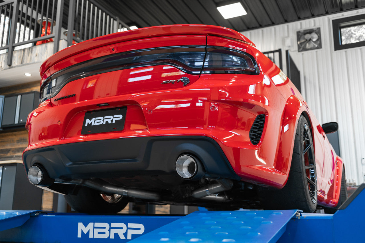 MBRP 17-21 Charger 5.7L/6.2L/6.4L 3in Race Profile Cat-Back w/ Dual Tips Aluminized Steel Exhaust S7118AL MBRP