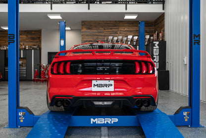 MBRP 2018-2023 Ford Mustang GT 5.0L 3in Cat-Back Quad Rear Exit Exhaust (Race Profile) - S7207304 MBRP