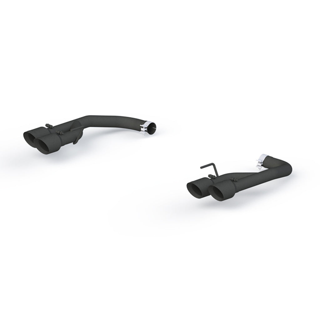 MBRP 2.5" Axle Back, with Quad 4" Dual Wall Tips, Non Active Exhaust, Black Coated, Ford Mustang GT 5.0L 2018 - 2023