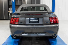 Load image into Gallery viewer, MBRP 1999-2004 Ford Mustang GT/Mach 1 4.6L 2.5in Cat-Back Exhaust, Black Coated Dual Rear Exit (Street Profile) - S7221ALBT