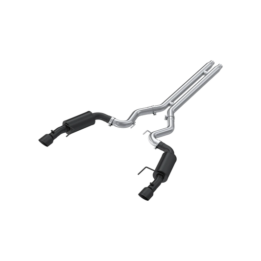 MBRP S7239BLK – ARMOR BLK Cat-Back Exhaust for 2015–2017 Ford Mustang GT Convertible (Street Profile, Black Dual Wall Tips)