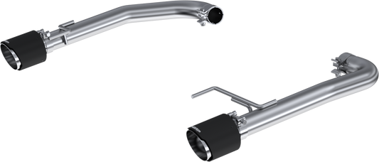 MBRP 2.5" Axle-Back, 2015-2023 Ford Mustang 2.3L EcoBoost, Dual Rear Exit w/ Carbon Fiber Tips, T304 Stainless Steel MBRP