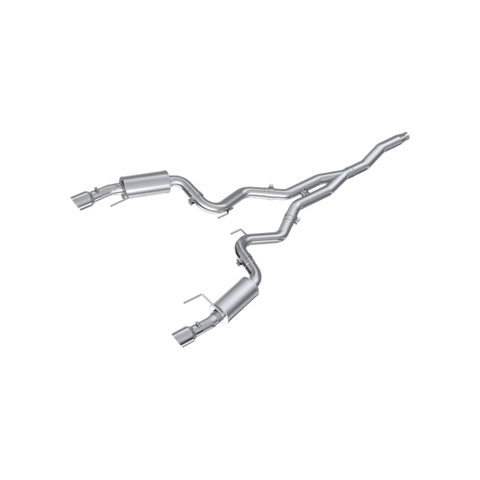 MBRP S7274409 – ARMOR Plus Cat-Back Exhaust for 2015–2026 Ford Mustang EcoBoost 2.3L (Street Profile, Polished Dual Wall Tips)