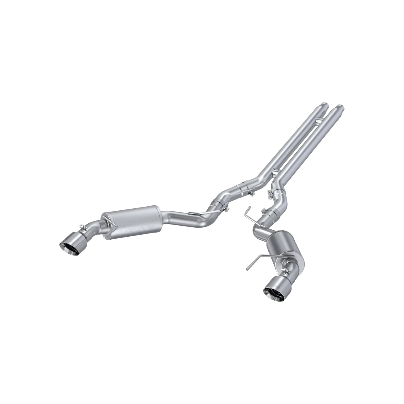 MBRP S7277409 – ARMOR Plus Cat-Back Exhaust for 2015–2017 Ford Mustang GT 5.0L (Street Profile, Polished Dual Wall Tips)