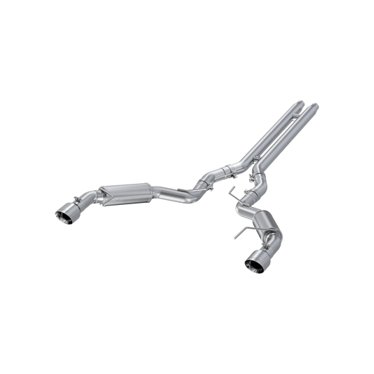 MBRP S7278AL – ARMOR Lite Cat-Back Exhaust for 2015–2017 Ford Mustang GT 5.0L (Race Profile, Polished Dual Wall Tips)