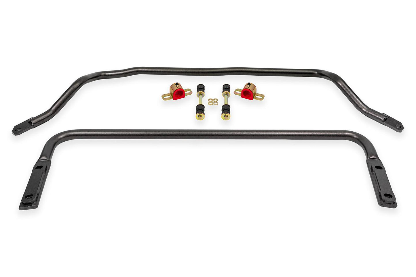 BMR 91-96 B-Body Front & Rear Solid Sway Bar Kit w/ Bushings - Black Hammertone